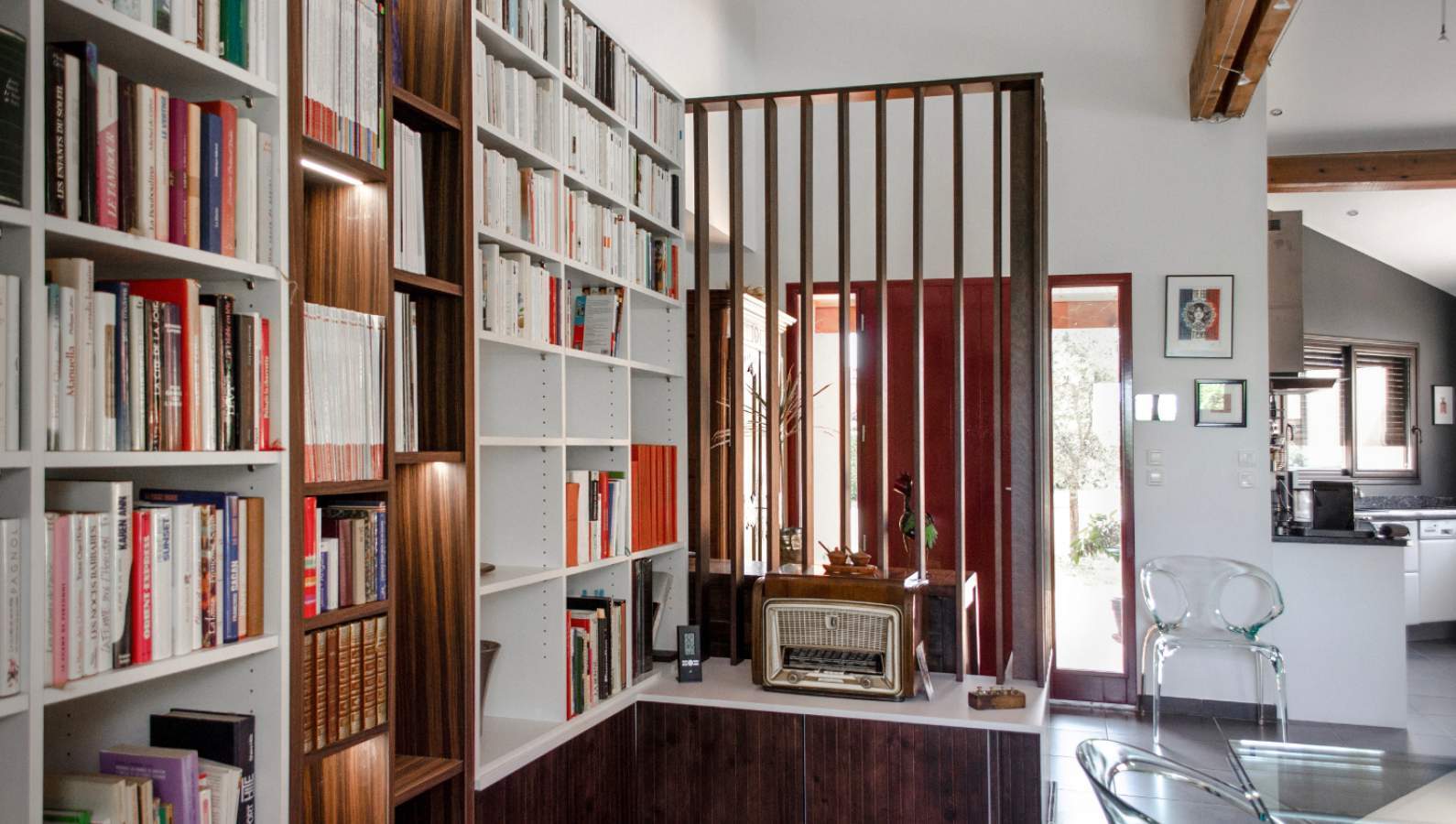 Illustration La bibliothèque Claustra