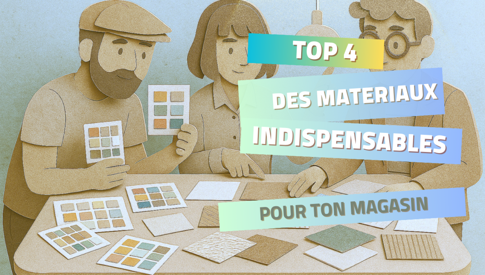 Photo du article Top 4 matériaux indispensables pour votre magasin